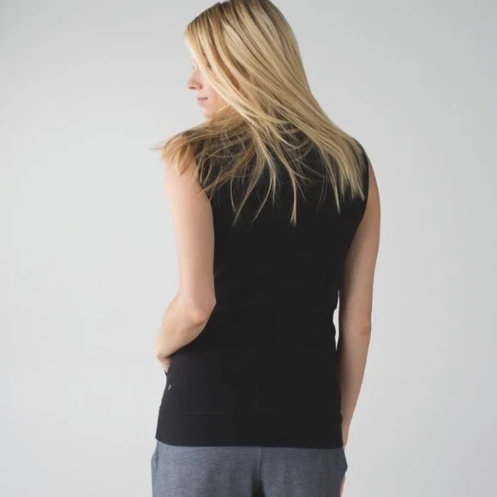lululemon Versa Vest Cotton Fleece Black Size  M